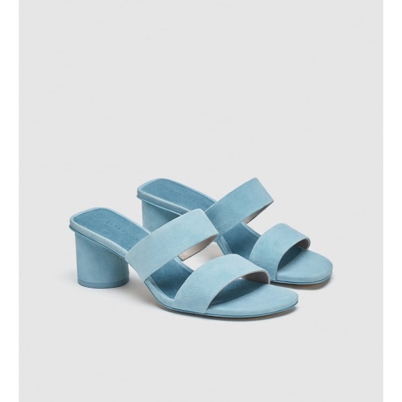 zara blue sandals